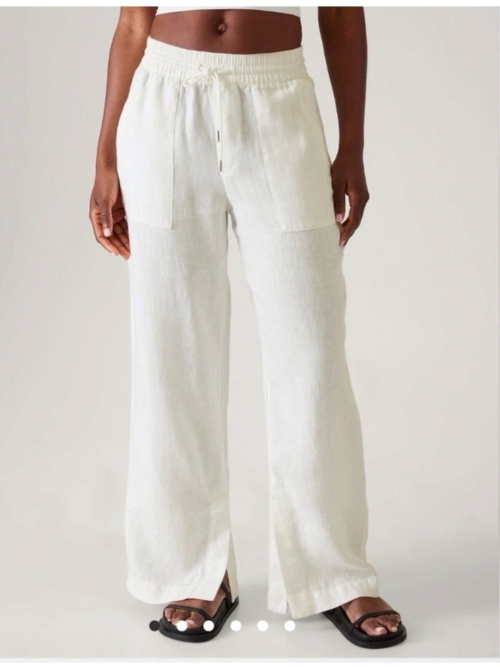 NWT Athleta Retreat Linen Wide Leg Pant Plus Size 22